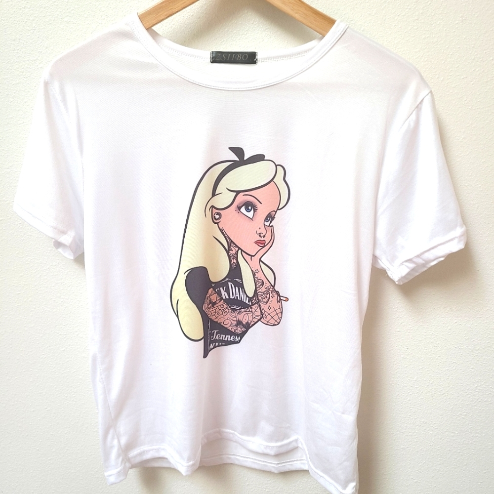 NWOT Tattoed Alice T-Shirt Size Large